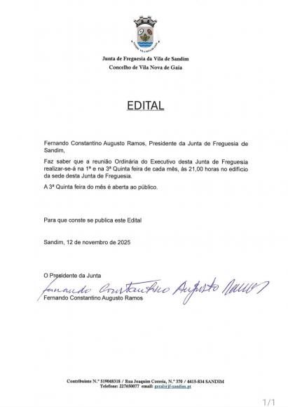 Reuni&atilde;o Ordin&aacute;ria do Executivo